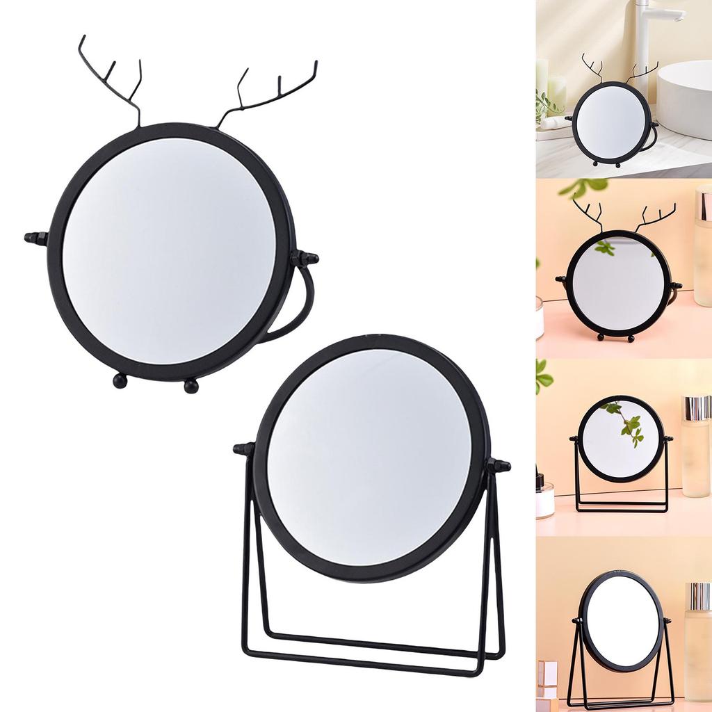 Desktop Makeup ° Rotation Mirror Small Stand Mirror for Tabletop