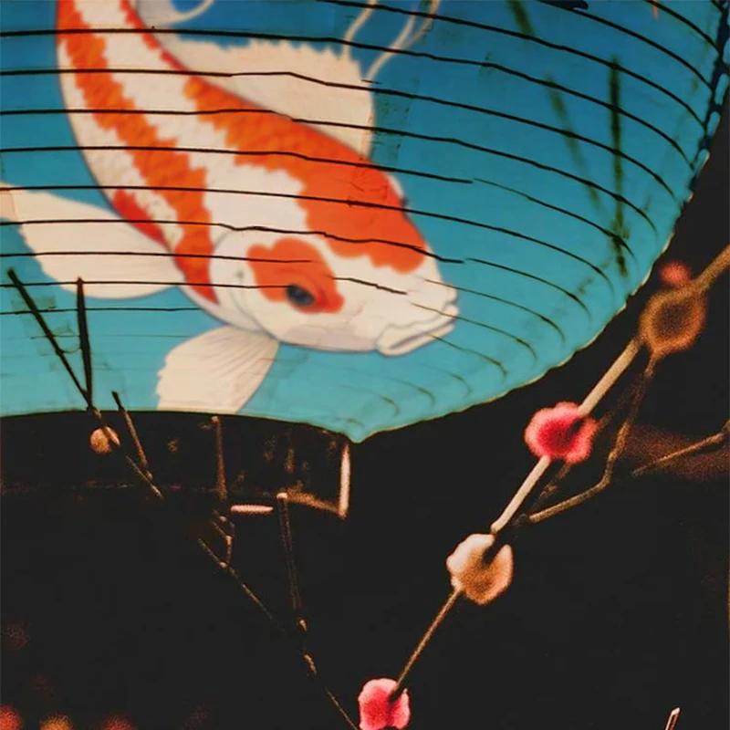 Japońska Lampion Wedding Decoration Ukiyo-E Drukowany Sashimi Cuisine Restauracja Wystrój Lampa Festiwalowe Artykuły Imprezowe Tkaninowy Lampion