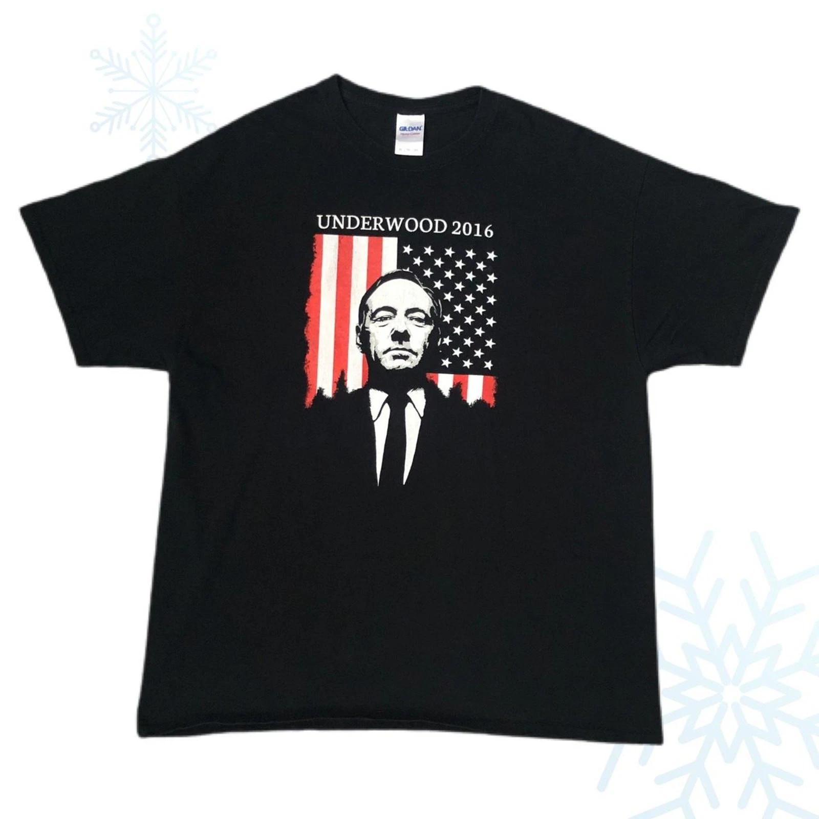 House of Cards Frank Underwood Netflix Kevin Spacey 2016 TV Show T-Shirt (XL) 3XL