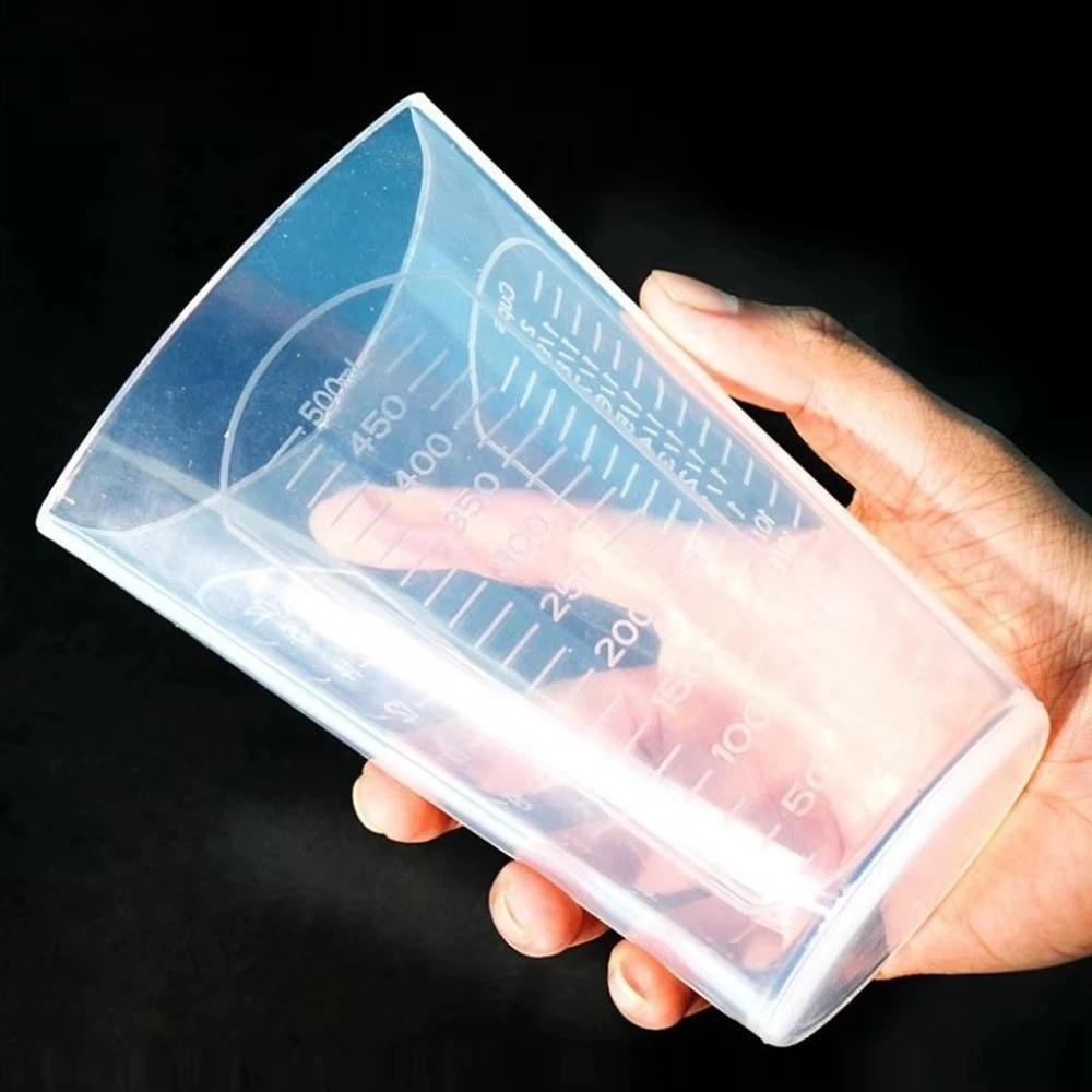 50ML-1000ML Graduated Measuring Cup Triangle Transparent Liquid Container Epoxy Resin Silicone Silicone Molds