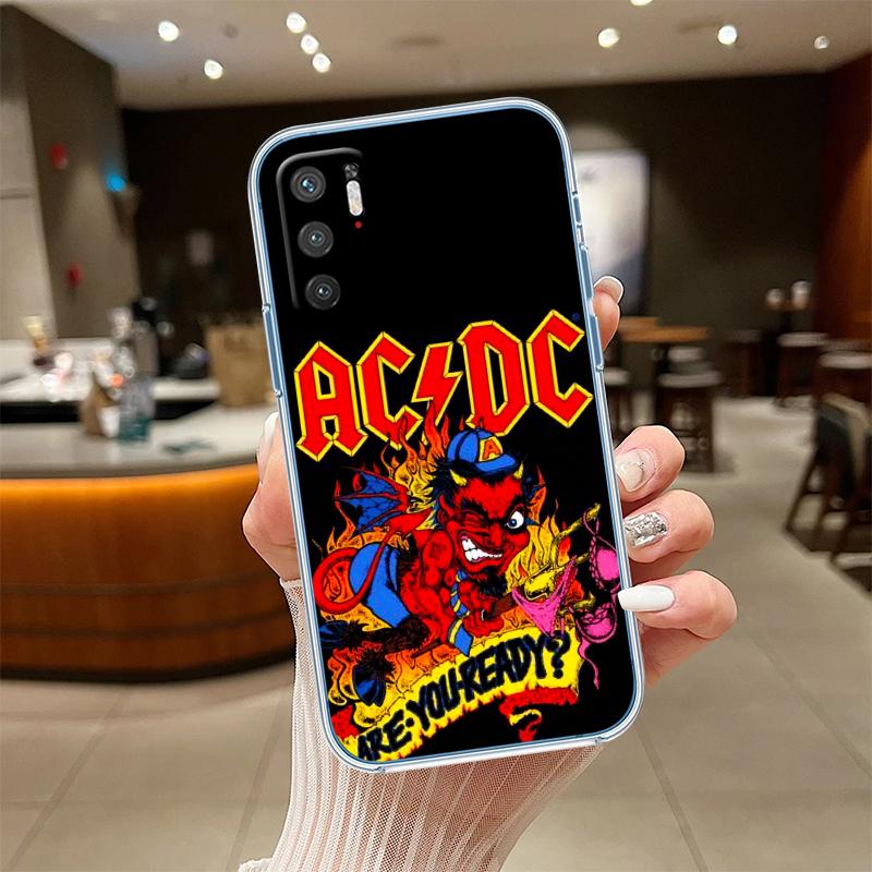 RE1 A-acdc Transparent Phone Case for LG K22 K30 K40 K40S K41 K42 K50 K50S K51 K51S K52 K61 K62 K71 K92 Q60 Q61 V40 V50 V60