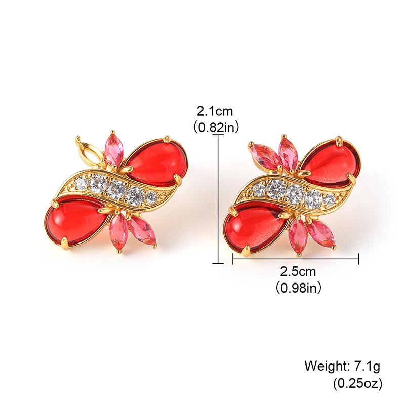 

Simple light luxury high-end twist diamond stud earrings niche design earrings elegant fashion s925 sterling silver earrings women