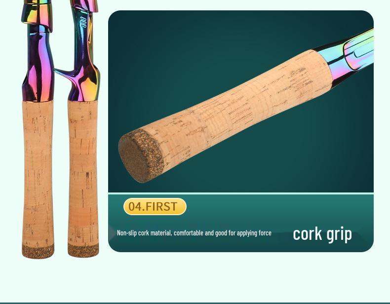 Plåt Kolfiber Fiskeutrustning: UL 1,5/1,68/1,8/1,98 m Spö för betesfiske