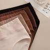 Plus Size Women Simple Pure Color Cotton Comfortable Skin Friendly Anti Bacterial High Waist Briefs