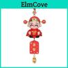 Traditional Car Pendant Resin Lucky God Rearview Mirror Decor For New Year Celebration