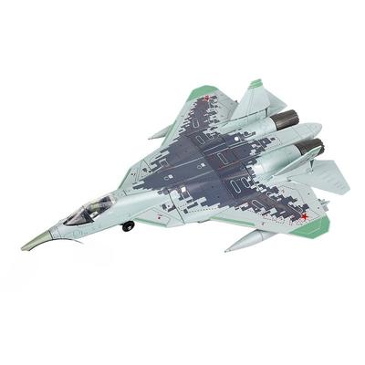 1/72 Maßstab Flugzeugmodell Spielzeug Russischer SU57 Suchoi SU-57 Kampfjet Flugzeug Metall Militär Fertig ABS Druckguss Simulation Gif