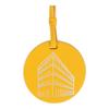 Salvatore Ferragamo Embossed Palazzo Spini Feroni Leather Charm Light Yellow
