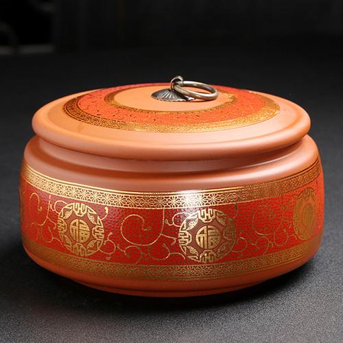 Modern Ceramic Storage Jar Pie Porcelain Sealed Jar Candy Coffee Box Moisture-Proof Porcelain Storage Tank with Lid Home Decor