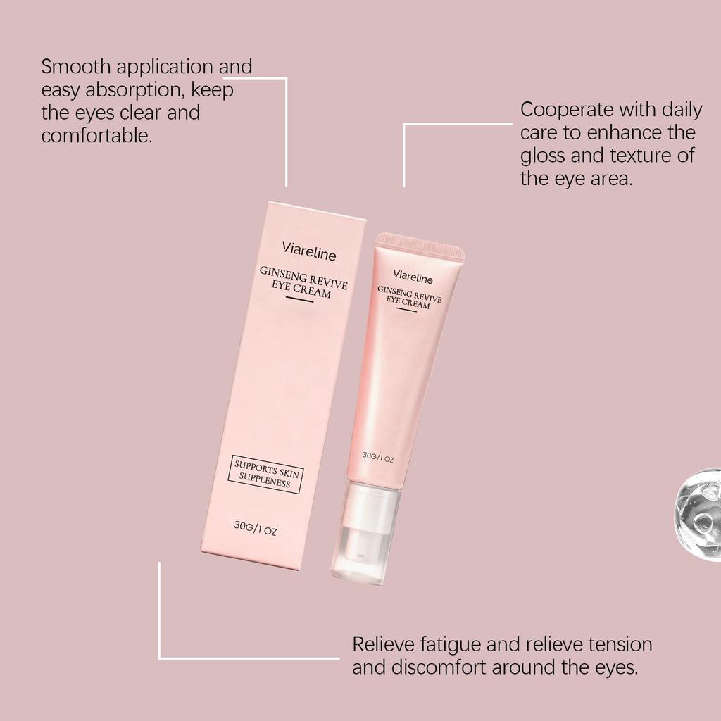 Viareline softening Eye Care Cream gently moisturizes the skin around the eyes, a daily basic eye care product 30g