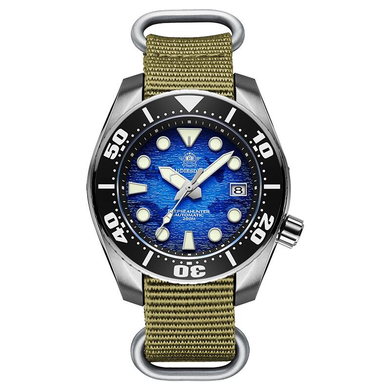 ADDIESDIVE Top brand Men Luxury Watch 200m Waterproof BGW9 Super luminous relogios masculinos Automatic Mechanical Watches