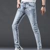 Jeans Herren Frühling Füße Hosen Slim Stretch Casual Lange Hosen Herrenhosen