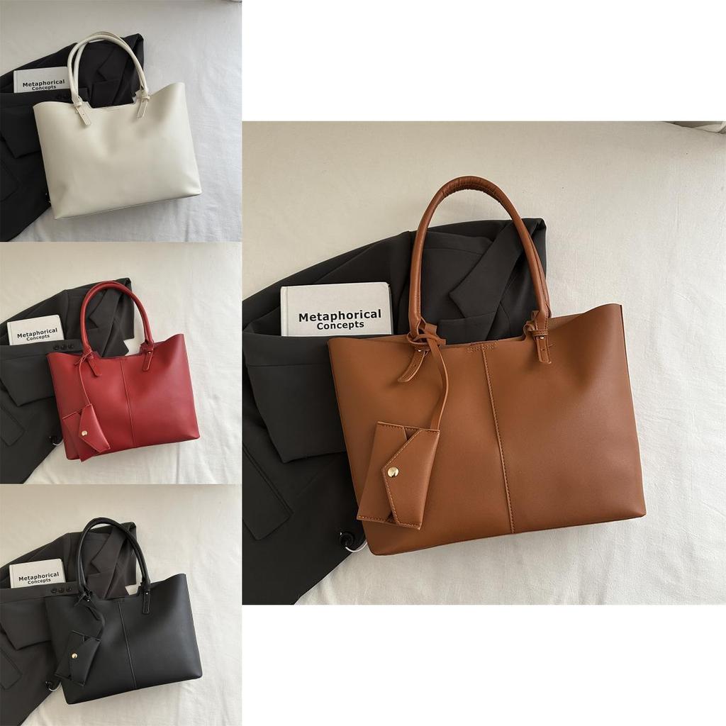 Minimalist Pu Tote Bag For Women With Large Capacity And Magnetic Closure For Daily Use