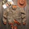 Retro Old Leather Leather Jacket Men's Pilot Lapel Slim Fit Heavy Cowhide Jacket Short Coat