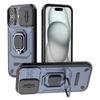 For iPhone 17 Case PC+TPU Kickstand Phone Protector with Lens Cover