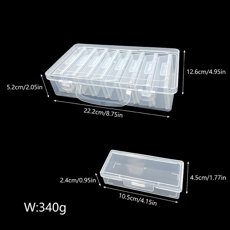 Clear Card Storage Box Idol Photocard Display Case Data Cable Storage Box Card Classification Case Desktop Sundries Organizer