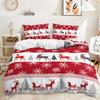 3D Digital Printed Bedding Set Christmas Themed Down Duvet Cover 2/3 Pieces AU/EU/DE/US/UK Full Size Quick Drying Fabric Bedding