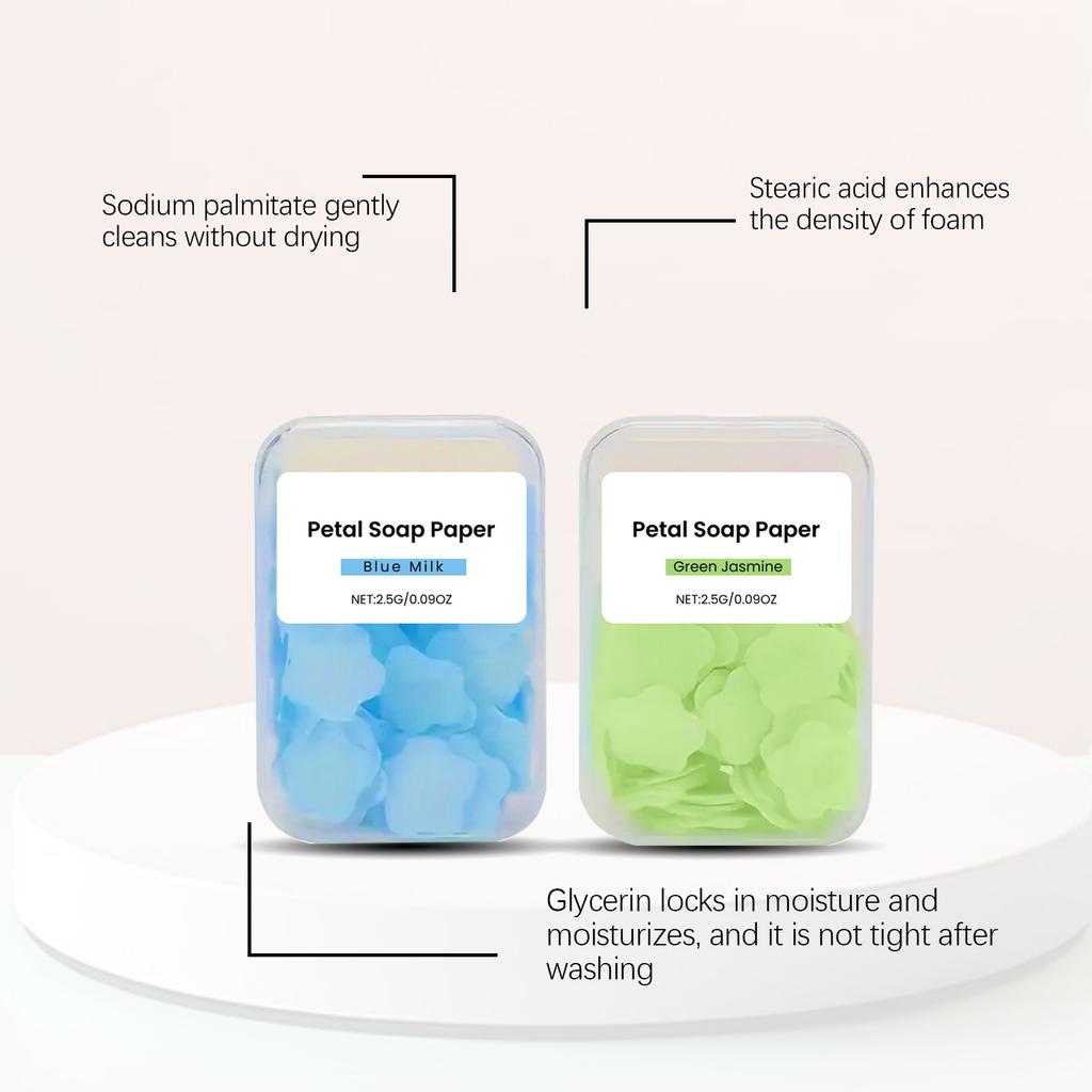 Gentle Cleansing Moisturizing Hands Portable Cleansing Soap Sheets