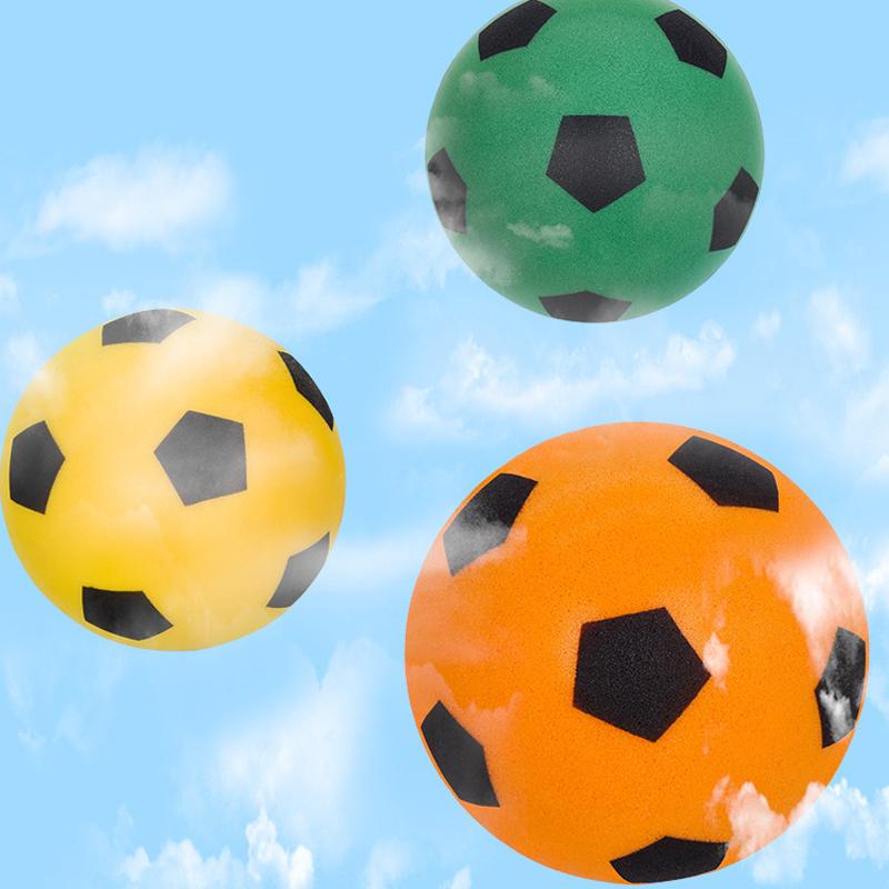 1Pc 3 Colors High-Elastic Indoor Silent Football PU Foam Practice Ball Comes With A Net Bag For Home Use And Skill Development