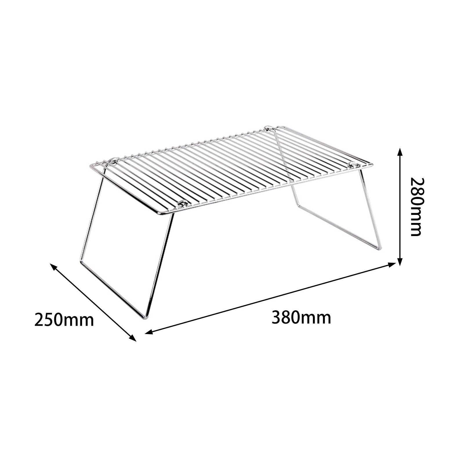 

Складной костровый гриль Многофункциональная стойка для костра Решетка для барбекю для приключений на свежем воздухе Походы Кемпинг