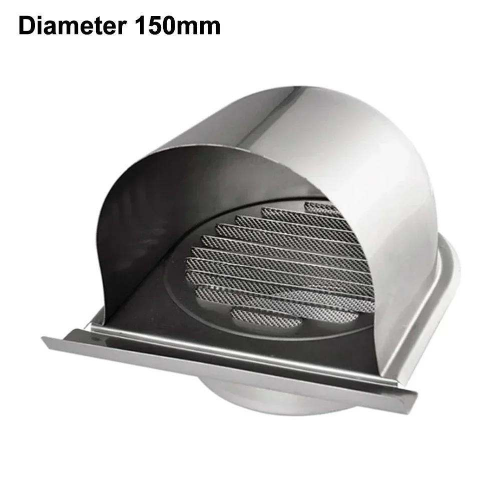 Stainless Steel Wall Ceiling Air Vent Ducting Ventilation Exhaust Grille Cover Outlet Fresh Air System Heating Cooling Vents Cap