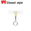 1Pcs Heavy Duty Plant Flower Pot Hanging Bracket Wall Mounted Seamless Transparent Hooks