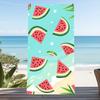 Beach Towel Sliced ??watermelon Pattern Sunscreen and Windproof Suitable for Beach Pool Camping Travel Beach Blanket