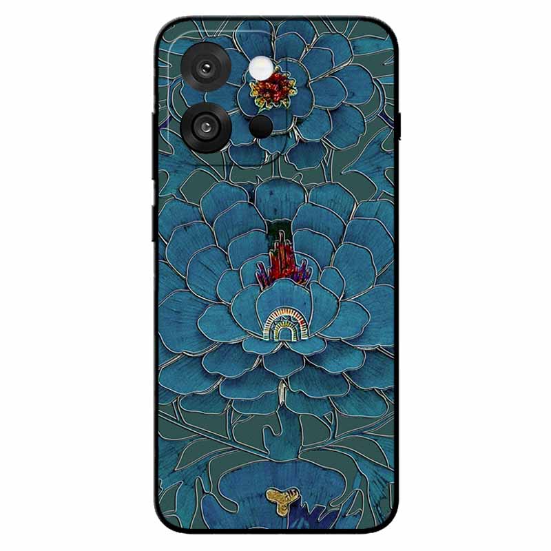3D Emboss Cases For OnePlus 13T/ 13S Relief Emboss Soft Silicone Back Cover For CPH2723 Relief Funda OnePlus 13s Flower Capa 13T