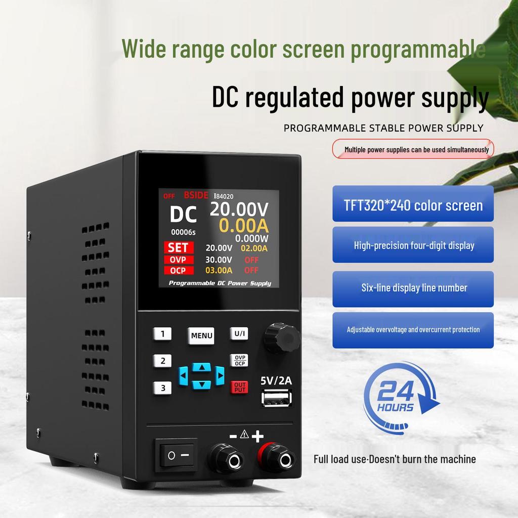 Adjustable DC Power Supply for Electronic Repair: 30V/5A, 10A, 40V/20A