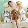 Teddy Dog Plush Toy: Husky Puppy with Nameplate & Dog Claw Machine Accessory
