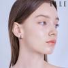 14K Gold Plated Double One Earrings (Gold Pin) ELGPEE432