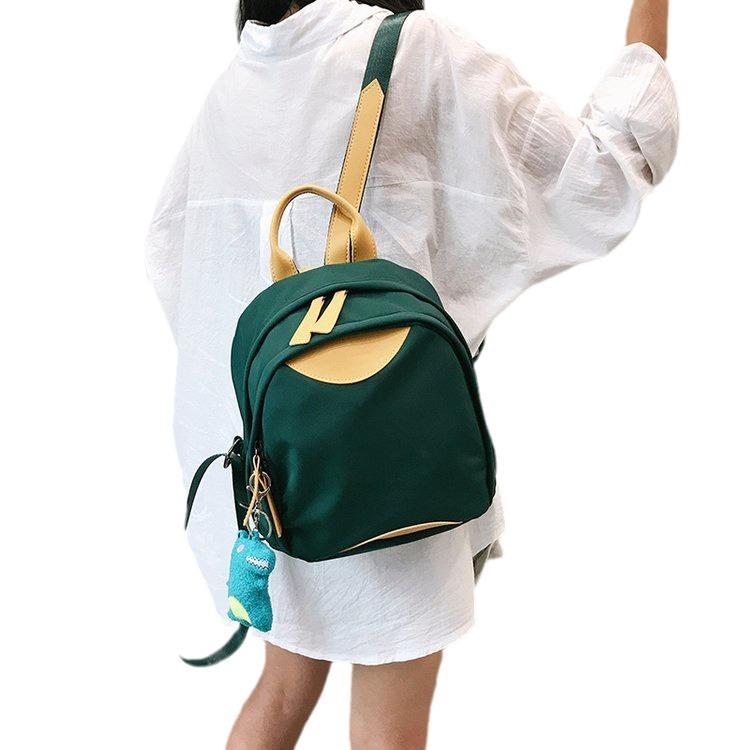 Backpack Lightweight Backpack Contrast Color Small Fresh Student Schoolbag Cute Girl Class Bag