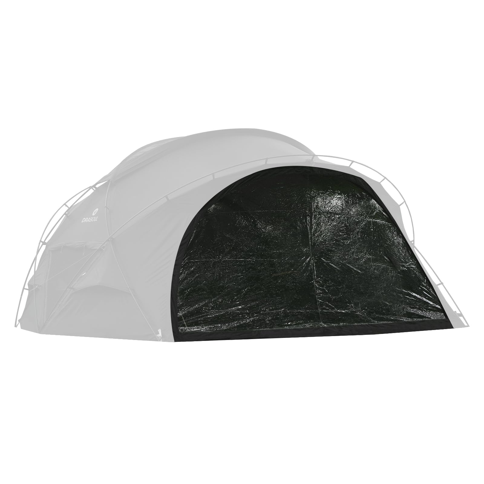 

DRASOUL Dome Water with Insect 40D Lightweight Door Multi-purpose Tent, Repellent, Chimney, Sunshade, Blackout, Waterproof, Repellent, Nylon, (TPU чёрный