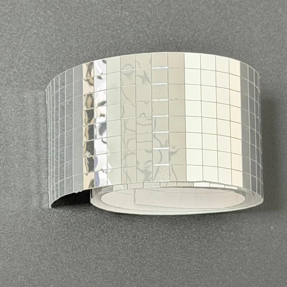 4x100cm Self Adhesive Mosaic Stickers Reflective Mirror Surface Glass Tile Strip Home Decoration