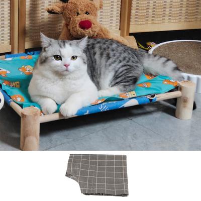 Elevated Cat Bed Replacement Sheet Kitten Hammock Bed Replacement Cloth Small Dogs Bed AntiScratch Cushion Dog Supply