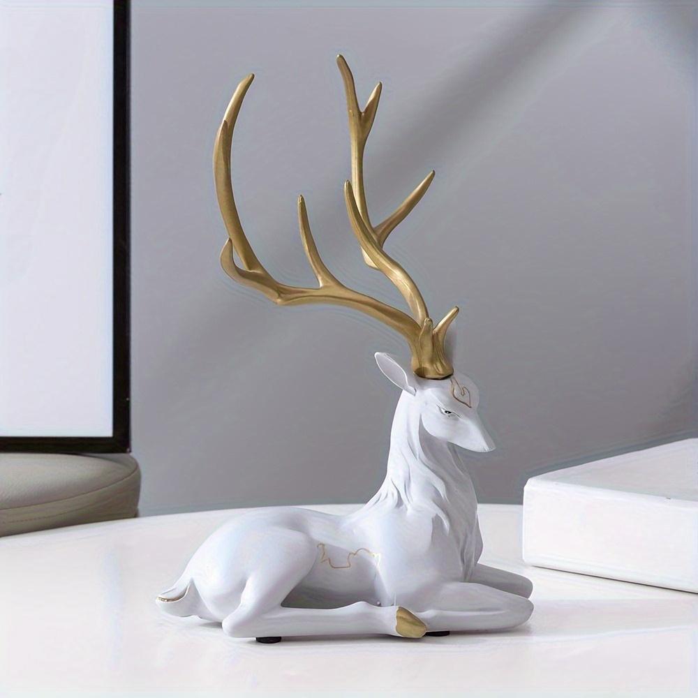 

Deer Sculpture Decorative Items: Suitable for Home Decoration-Fashionable Design,Perfect for Christmas and Halloween Decorations