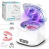 Ultrasonic cleaner, denture cleaner, orthodontic appliance cleaner with 3-stage timer. Suitable for cleaning retainers, orthodontic dentures,