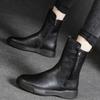 Boots for Women Genuine Leather Flat Boots Women's Autumn and Winter 2025 New Retro Medium Tube Casual Knight Boots Woman