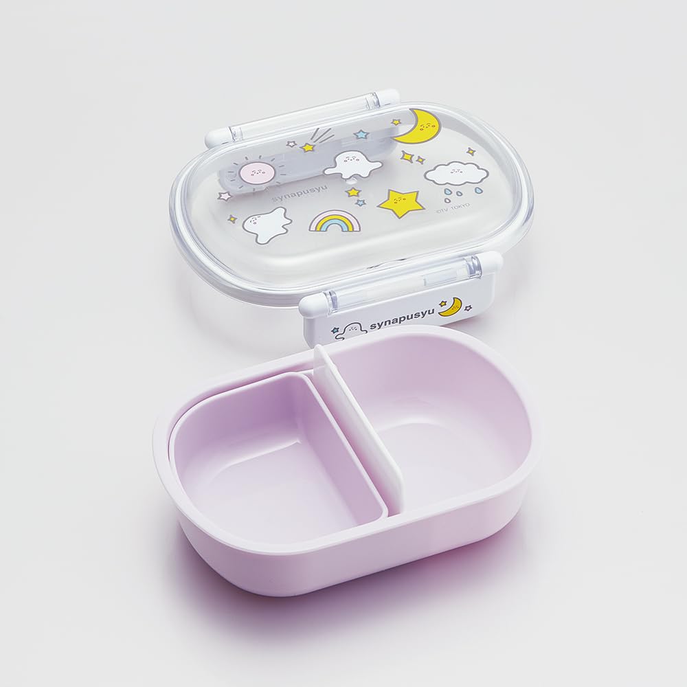 Skater Children's Bento Box, 360ml Capacity, with a Fluffy Lid, Made In Japan, Single Tier, Dishwasher and Microwave Safe, Shina Pushshu, for Girls
