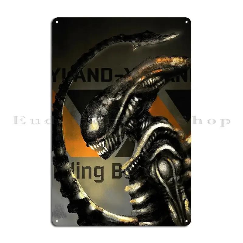 Alien V Metal Plaque Mural Wall Decor Designing Create Cinema Tin Sign Poster 20x30cm(7.8x11.8inch)