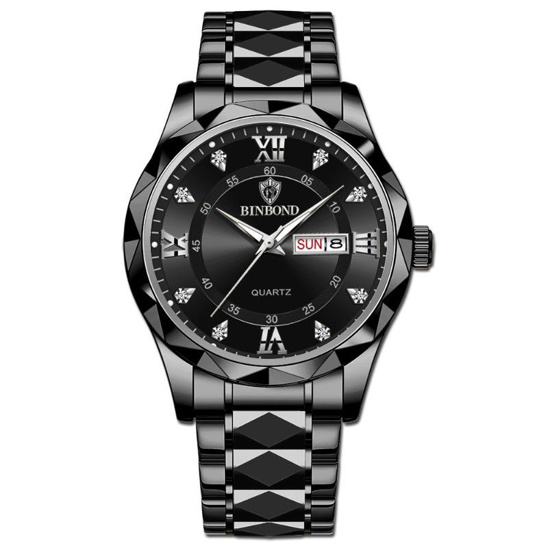 Binbang BINBOND men's watch luminous waterproof business quartz watch