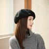 Wool Beret Women's Autumn and Winter Fashion Painter Hat Temperament Bud Hat Warm Pumpkin Hat