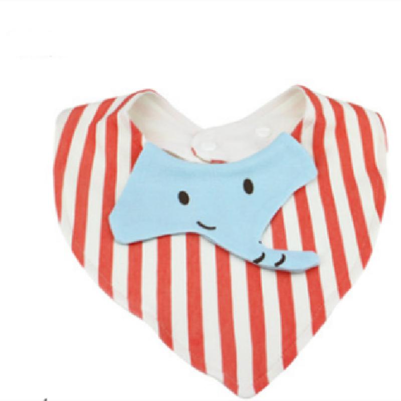 Baby Bibs Triangle Double Cotton Bibs Cartoon Print Saliva Towel Baby Boys Girls Feeding Apron Cotton Bandana Bibs Burp Cloths