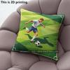 Soccer Game Low Poly Print Throw Pillow Covers Pattern Cushion Cover Suitable for Sofa Bedroom Car Pillow Cover