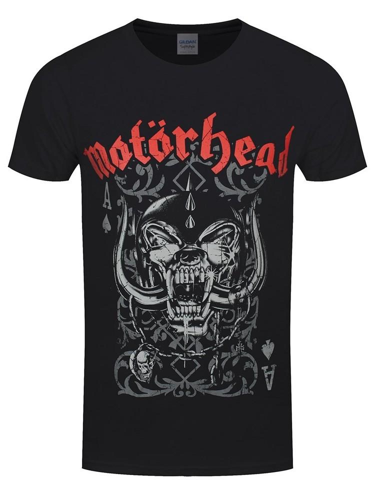 Motorhead T-Shirt Playing Card Band Official Black New