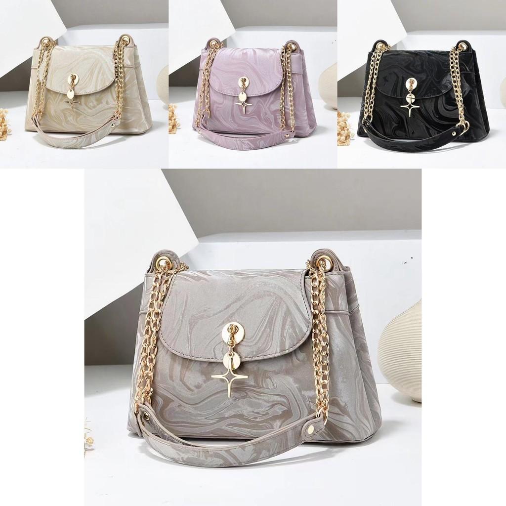 Elegant Macaron Color Chain Handbag For Stylish Daily Use With Spacious Design