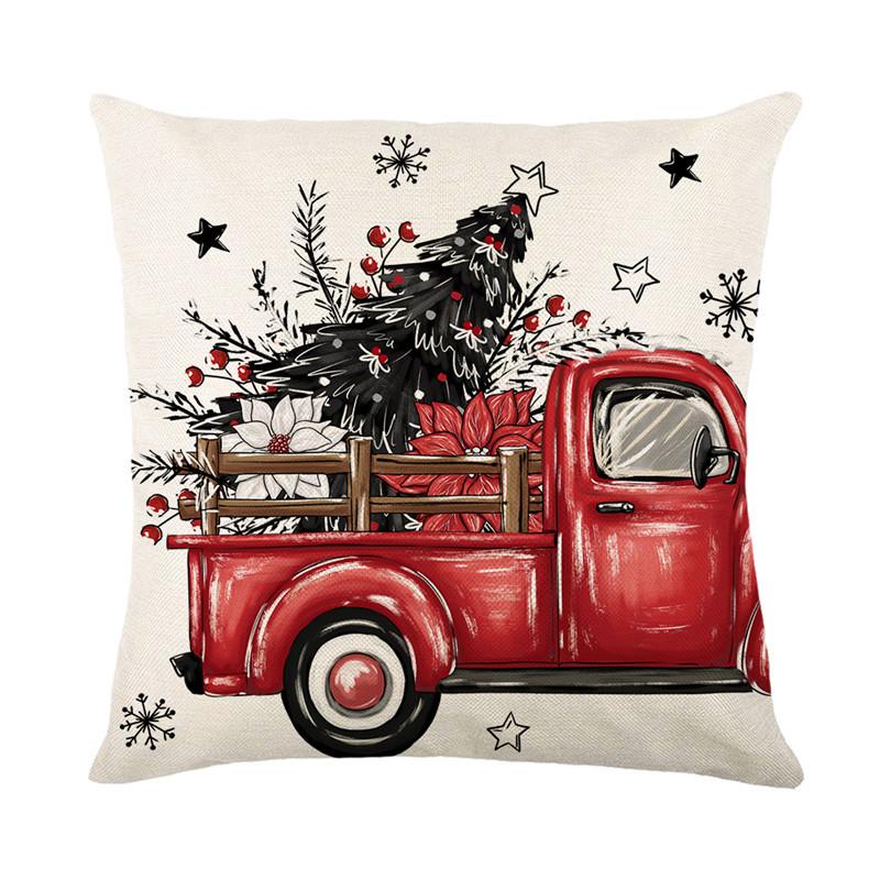 

Рождественская наволочка Рождественское украшение дома Подушка для дивана Наволочка для гостиной 45 * 45Cm (without pillow core)