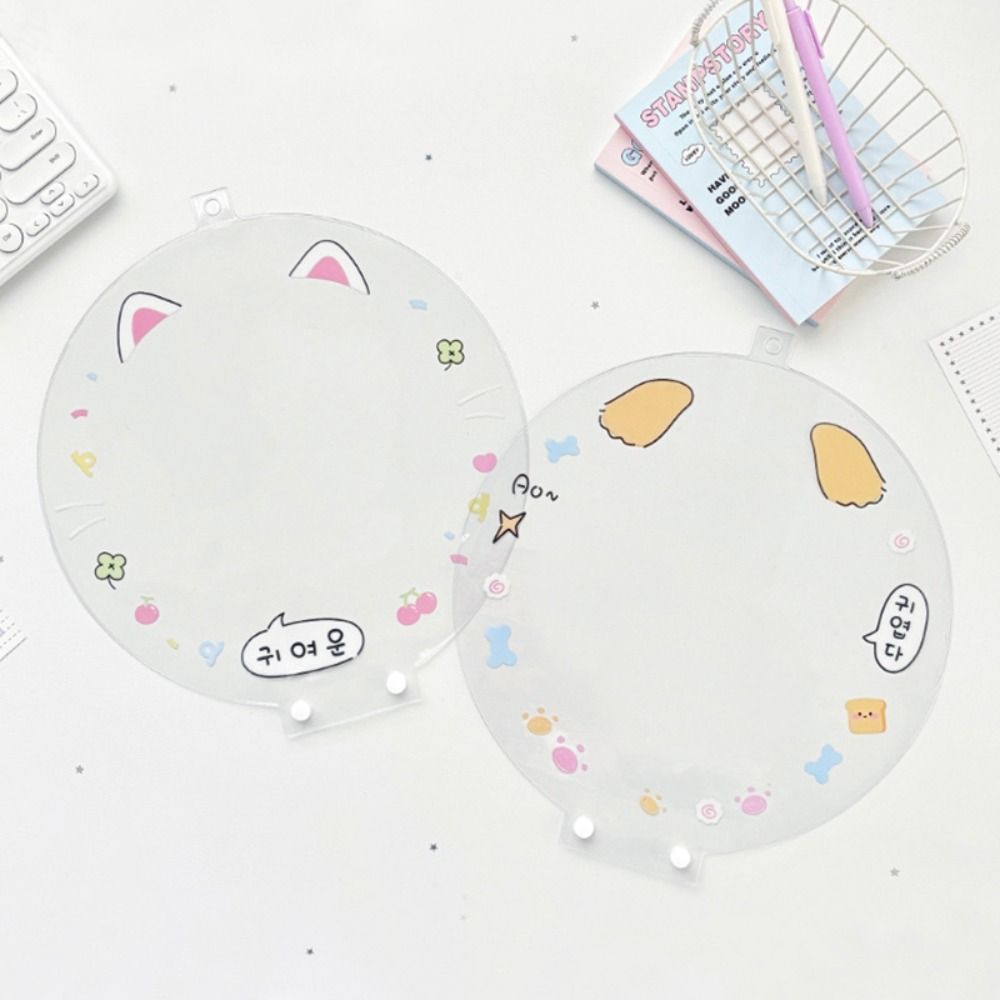 Portable Uchiwa Fan Sleeve PVC Hand Fan Protector Cover Cartoon Picket Fan Cover  Cheering Fans