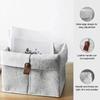 1 Pcs Fashion Minimalist Style Solid Color Felt Storage Basket For Home Personalized Dormitory Bedroom Toys Miscellaneous Boxes