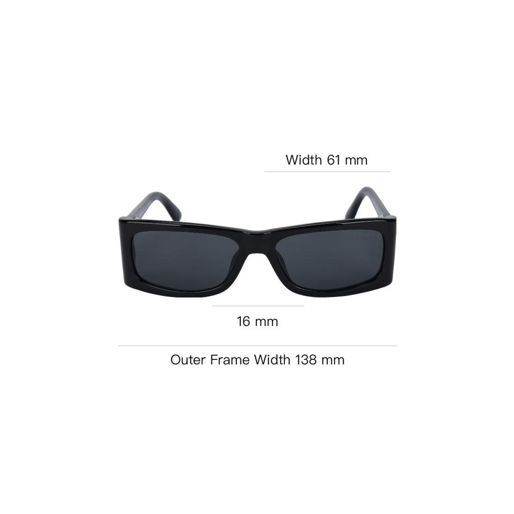 Prada Diseño de Logo Gafas de Sol Cuadradas Gafas de Sol para Hombre Negro 0PRB03S1AB5S0
