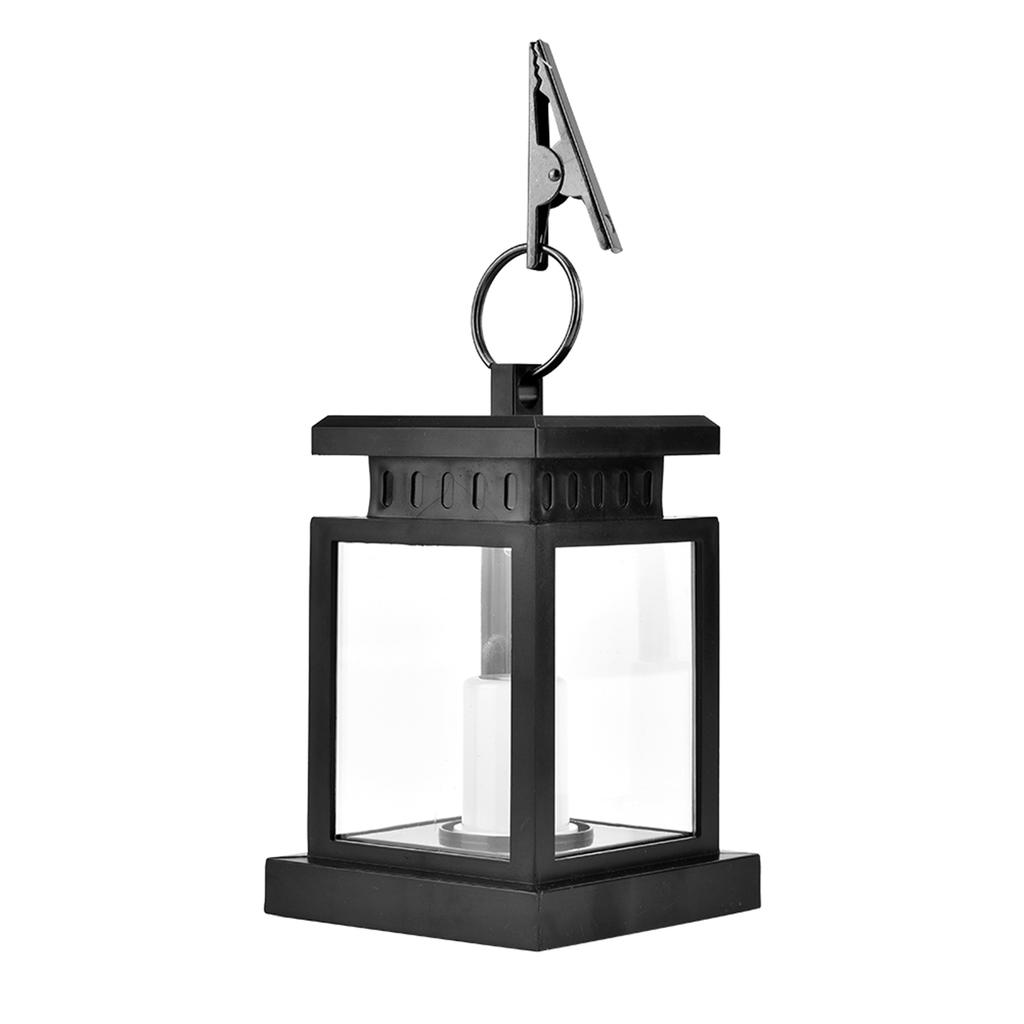 Solar Power Outdoor Garden Led Candle Light Wall Lantern Fence Lawn Lamp